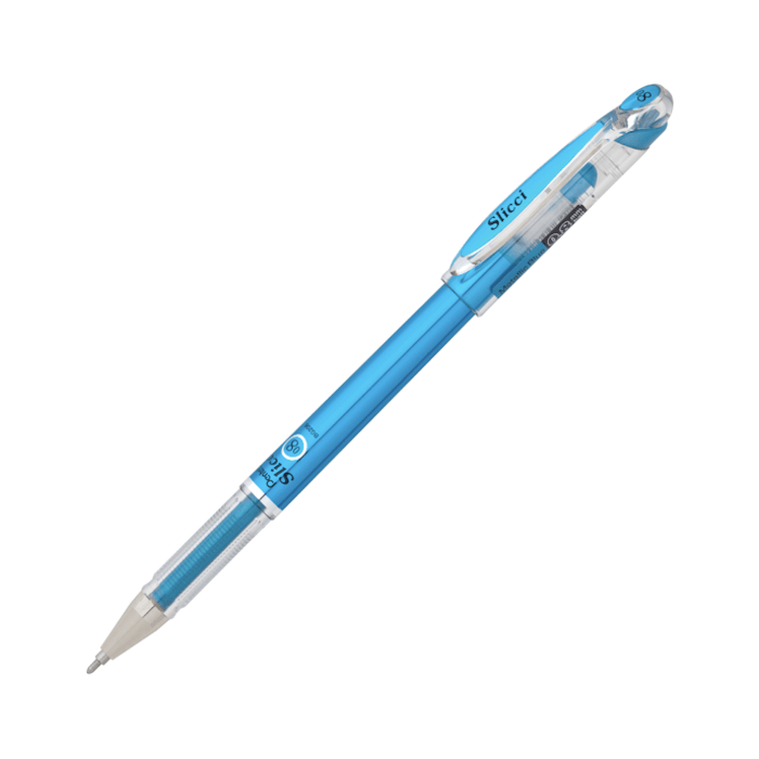 Pentel BG208 Slicci Metallic Gel Ink Pen - 0.8mm, Blue (Pack of 12)