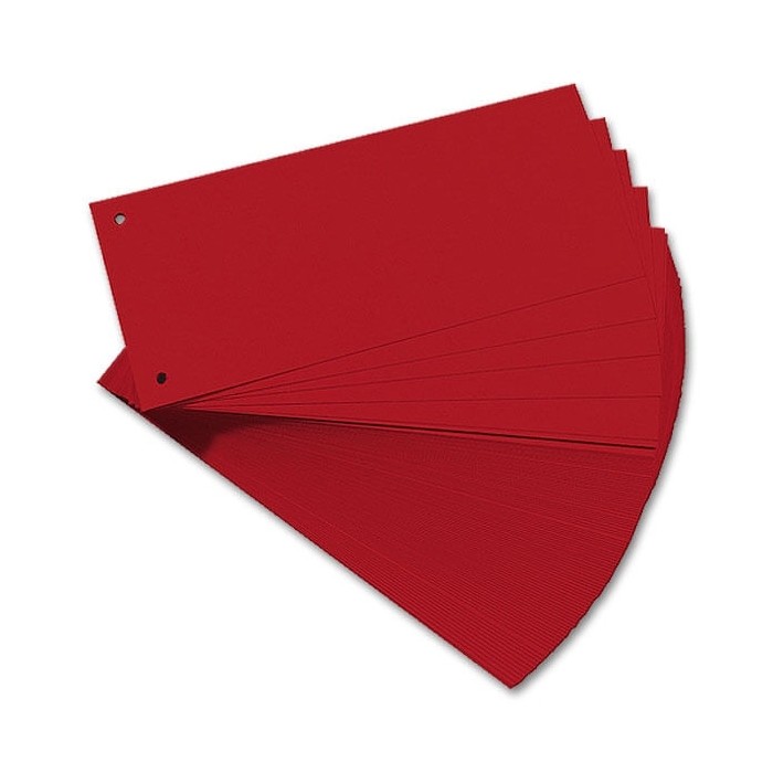 Cardboard File Divider Red 100pcs/pack