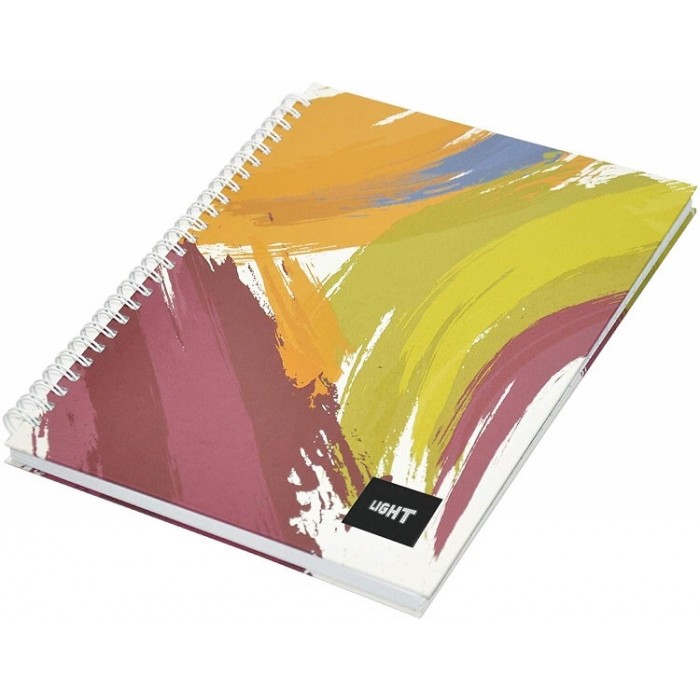 Light Spiral Hard Cover Notebook Single Line, A5 Size, 100 Sheets (LINBSA51804)
