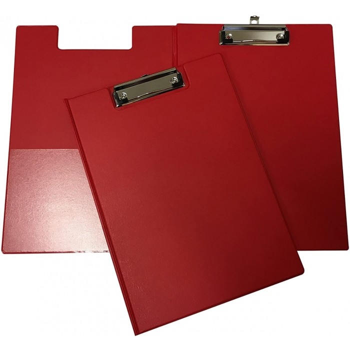 PVC Foldable Clip Board Red