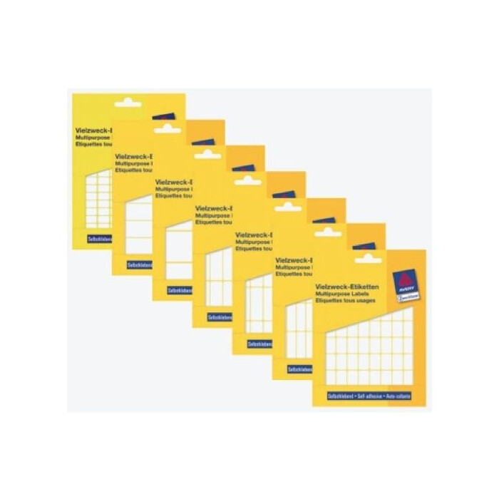Avery Multipurpose Labels, Self-Adhesive, 62 x 19 mm, White, 392/pack
