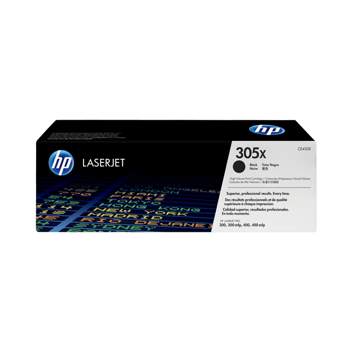 HP 305X High Yield Black Original LaserJet Toner Cartridge (CE410X)
