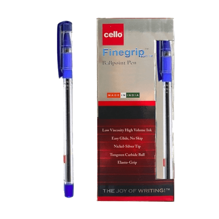 Cello Soft Tip Ball Pen, 12/box, Blue