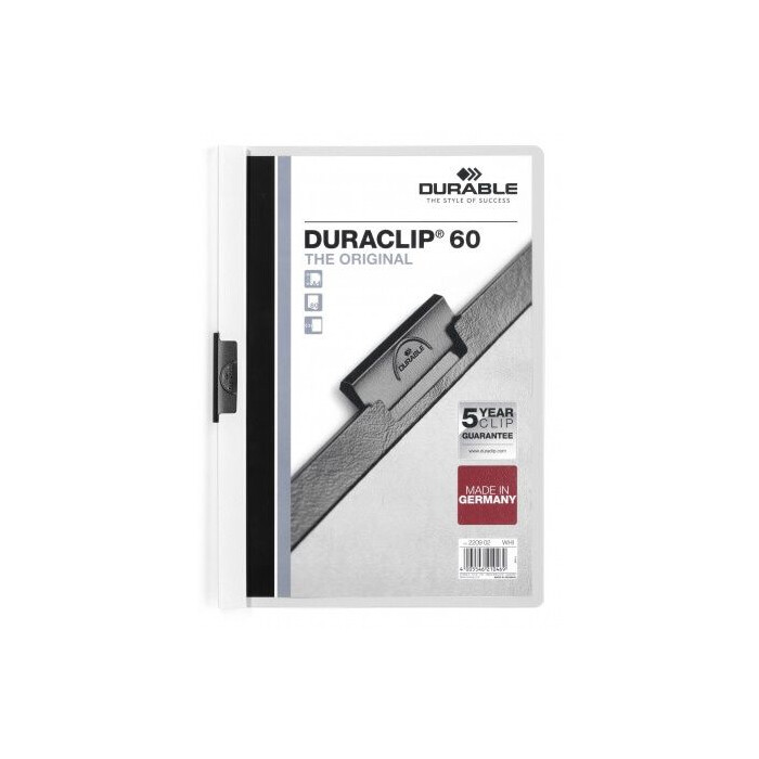 Durable Duraclip 60, A4, White
