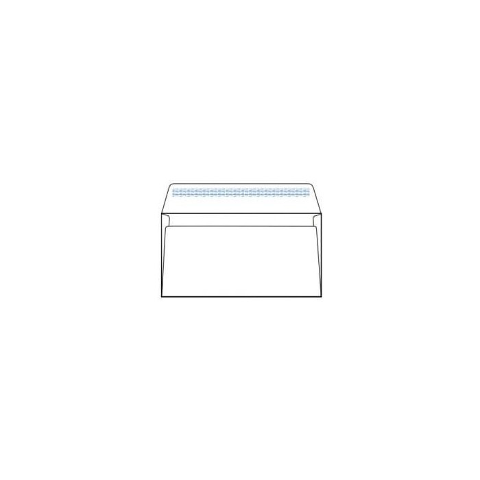 White Envelope - Peel & Seal, 115x225mm, 80gsm (Pack of 50)