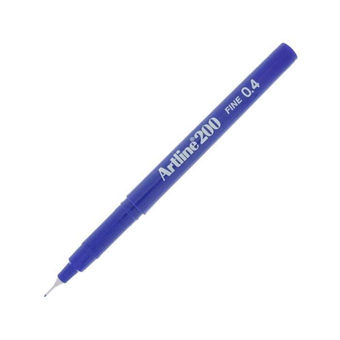 Artline 200 Fineliner Pen, 0.4mm, Blue (EK200-BL)