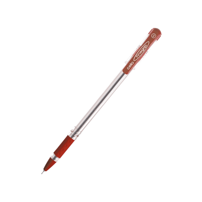 Cello Pen Fine Grip, 12/box, Red