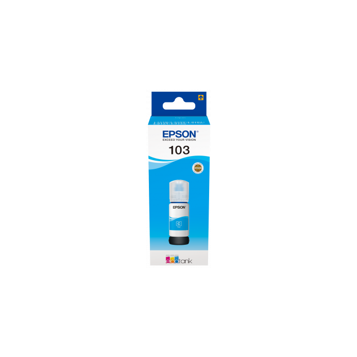 Epson 103 EcoTank Ink Bottle - 65ml, Cyan