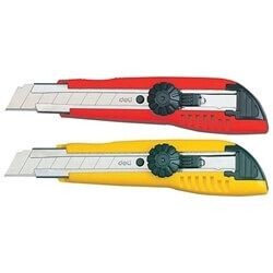 DELI 2043 UTILITY KNIFE, 18MM, BLADE 100X18X0.5MM