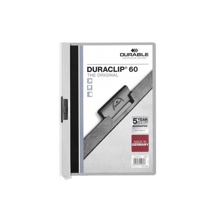 Durable Duraclip 60, A4, Grey