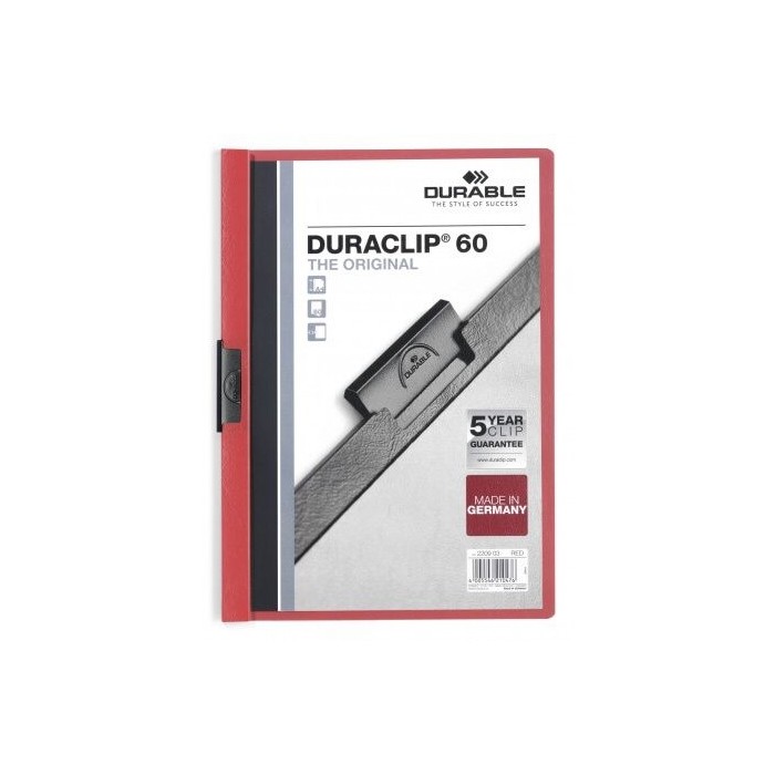 Durable Duraclip 60, A4, Red