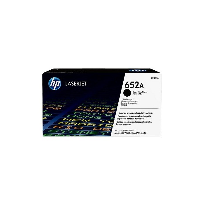 HP 652A Black Original LaserJet Toner Cartridge (CF320A)