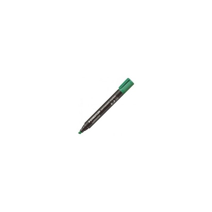 Staedtler Lumocolor Permanent Marker, Chisel Tip, Green