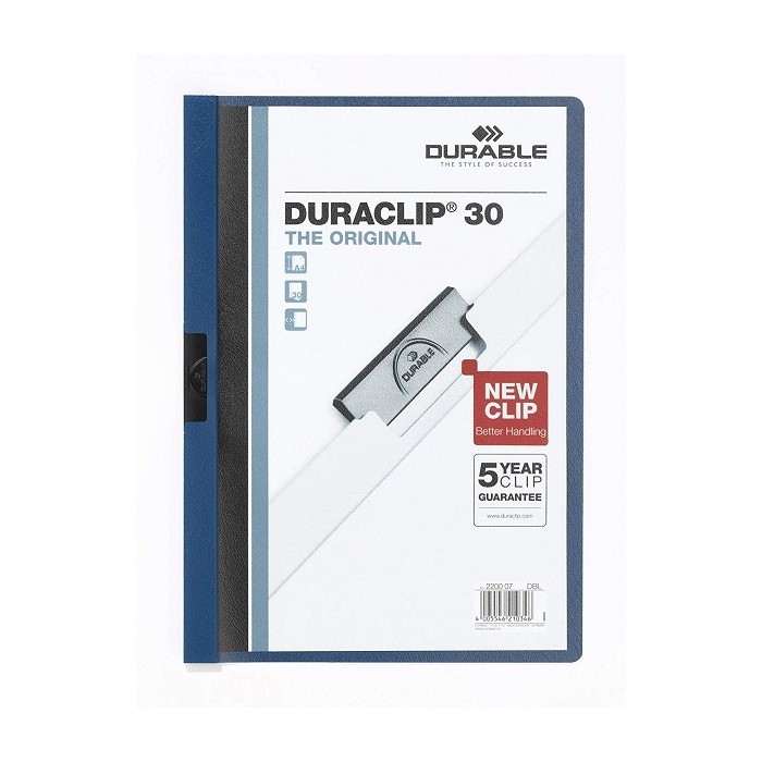 Durable Duraclip 30, A4, Dark Blue