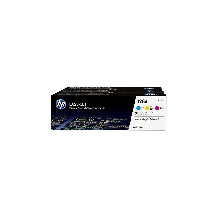 HP 128A Tri Colour LaserJet Toner Cartridge (CF371AM)