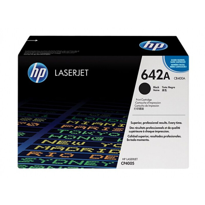 HP 642A Black Original LaserJet Toner Cartridge (CB400A)