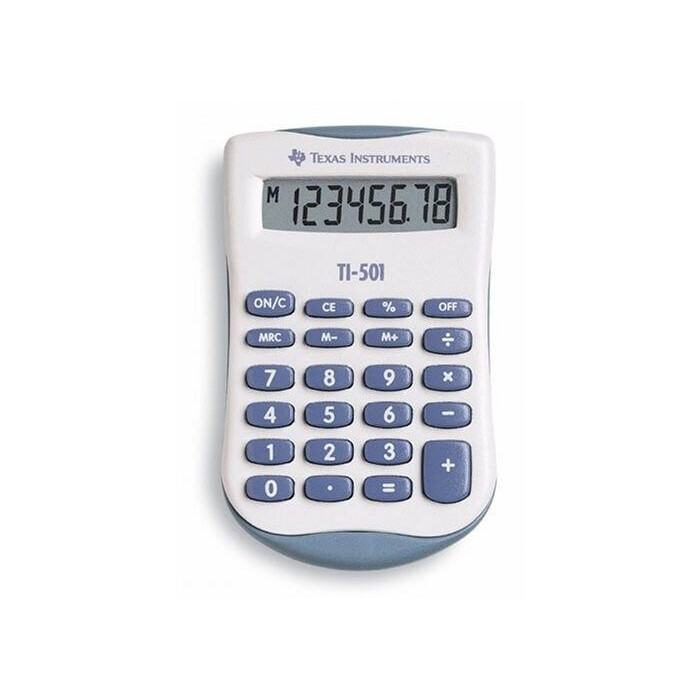 Texas Instruments TI - 501 Handheld Calculator - 8 Digit