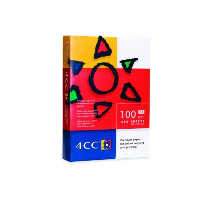4CC Color Laser Copy Paper, White, A4 Size, 100gsm, 500sheets/ream
