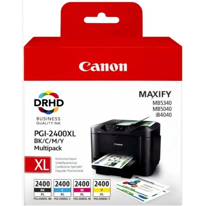Canon PGI-2400XL High Yield BK/C/M/Y Ink Cartridge Multipack