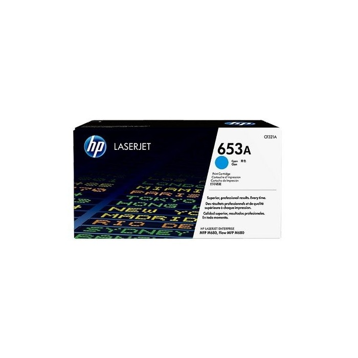 HP 653A Cyan Original LaserJet Toner Cartridge (CF321A)