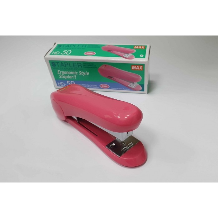 Max HD 50 Stapler, 30 Sheets Capacity - PINK