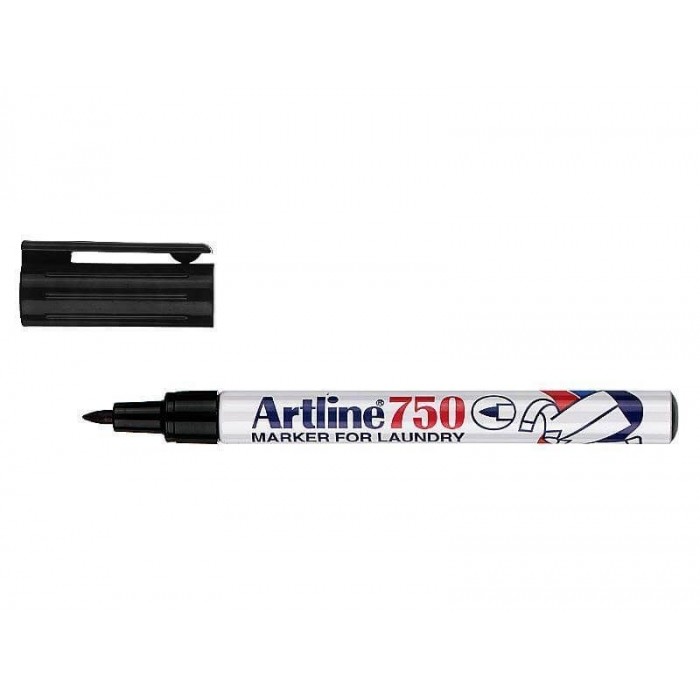 Artline 750 Laundry Marker 0.7mm - Black