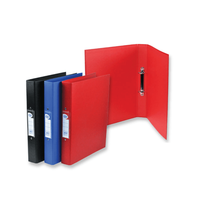 PP Ring Binder A4, 2 Ring 25mm -Red