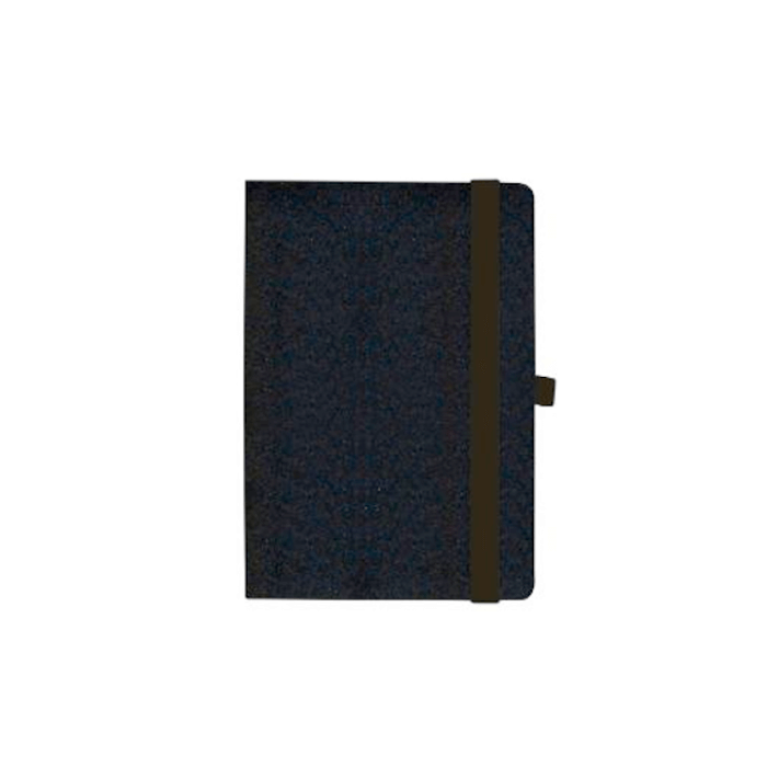 Hard Cover Notebook With Elastic Band A5, Black - Single Line (FSNBHCA5100E01)