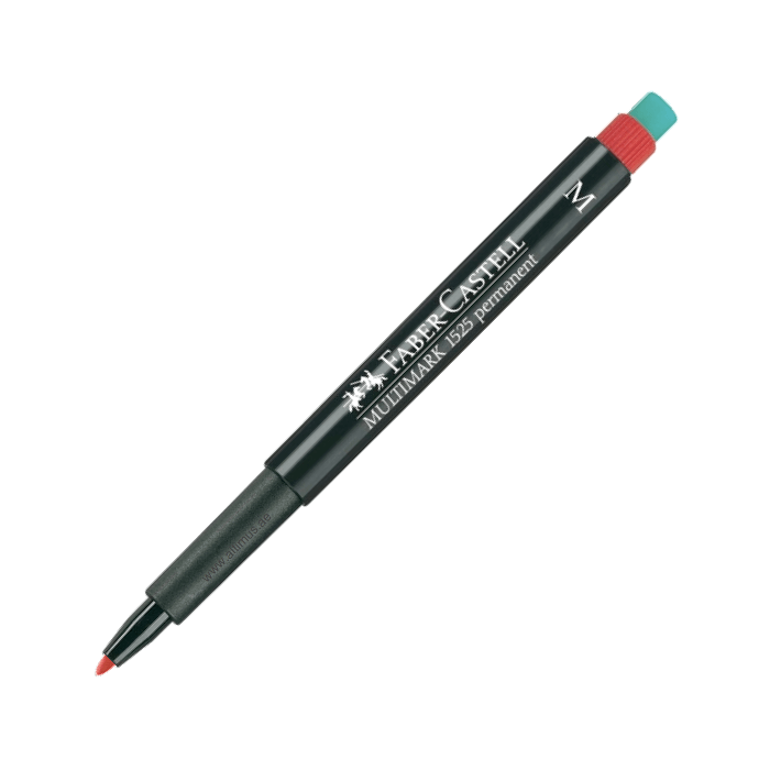 Faber Castell Multimark 1525 Permanent Medium 1.0mm, Red
