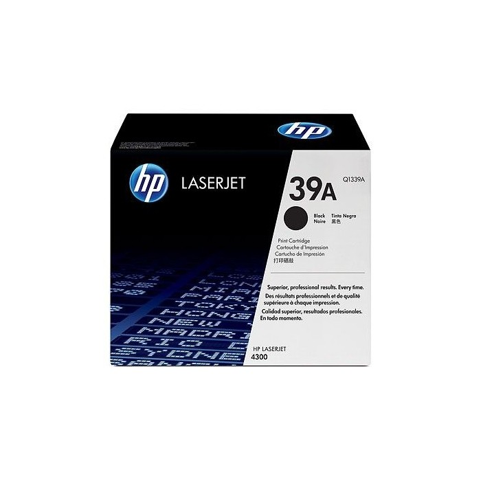 HP 39A Black Original LaserJet Toner Cartridge (Q1339A)