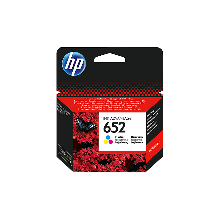 HP 652 Tri - Color Ink Cartridge (F6V24AE)