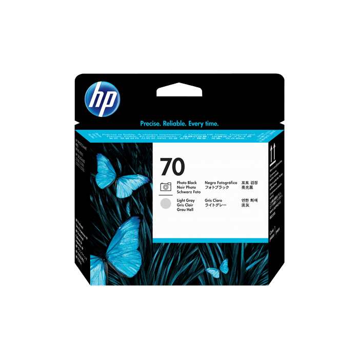 HP 70 Black & Light Grey Printhead Cartridge (C9407A)