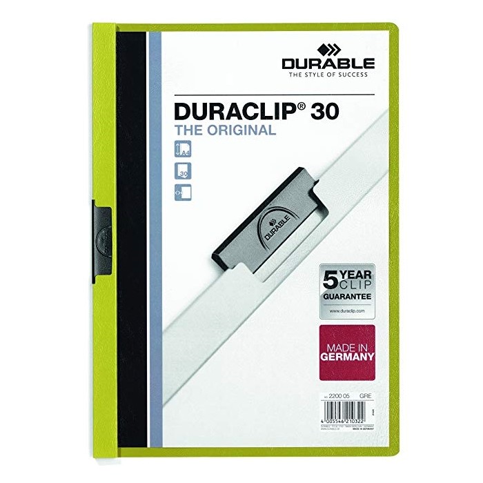 Durable Duraclip 30, A4, Green