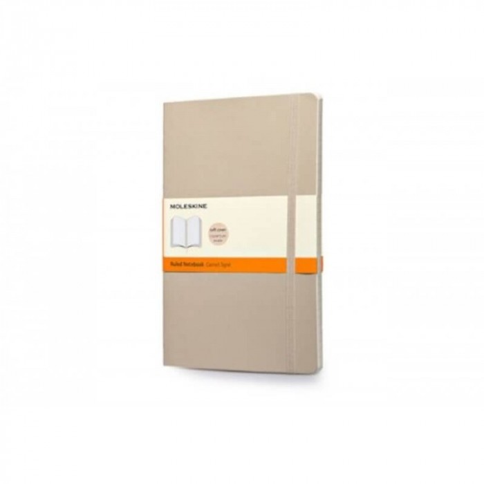 Moleskine Soft Large Ruled Notebook, Khaki