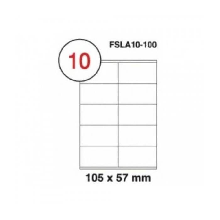 Multi Purpose Labels 105 X 57mm, 100Sheets/Box (FSLA10-100)v