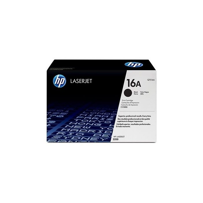 HP 16A Black Original LaserJet Toner Cartridge (Q7516A)