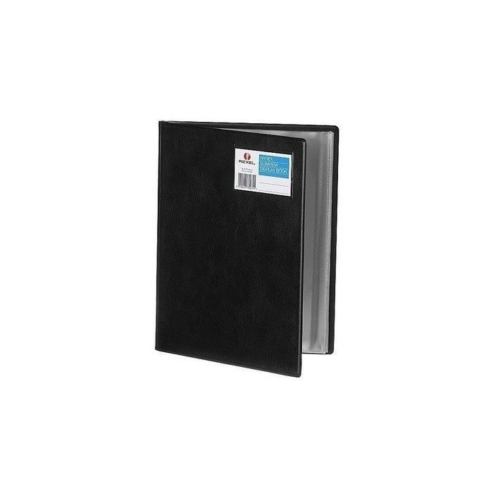 Rexel® A4 Slimview Display Book - 50 Pockets - Black