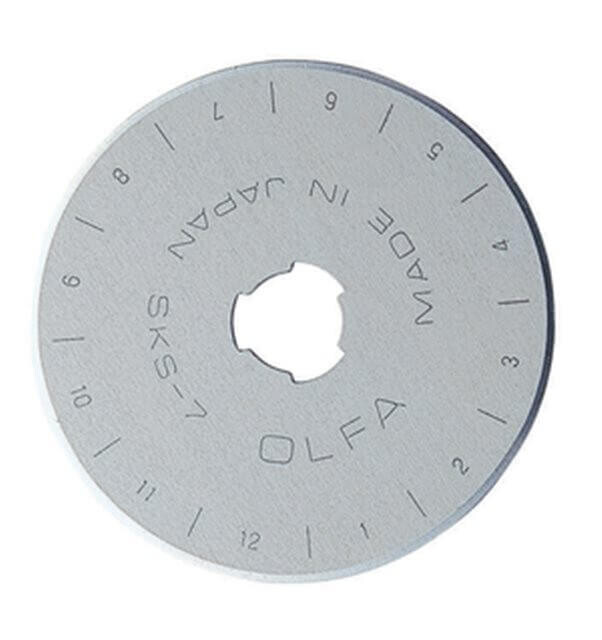Olfa Straight Edge Rotary Blade, Silver