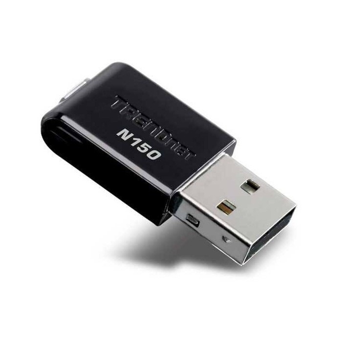 TRENDnet N150 Mini Wireless N Adapter - USB 2.0, Black