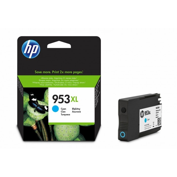 HP 953XL Cyan Original Ink Cartridge (F6U16AE)