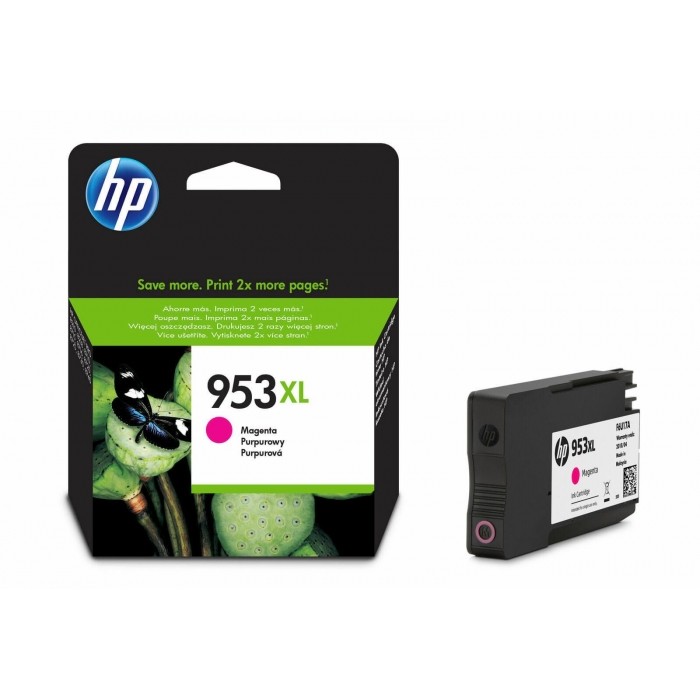 HP 953XL High Yield Magenta Original Ink Cartridge (F6U17AE)