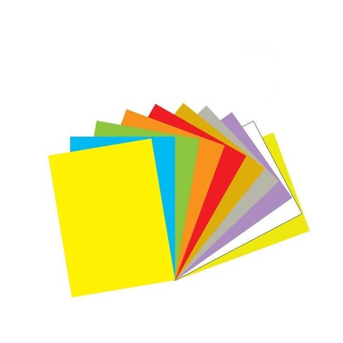 Colored Card Paper A3,10 Assorted Colors, 160gsm, 50sheets/pack