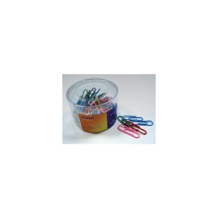 Modest Colored Paper Clips, Assorted Colors, 28mm, 100clips/pack