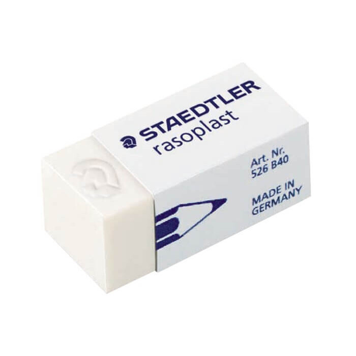 Staedtler Rasoplast Eraser - White, (Box of 40)