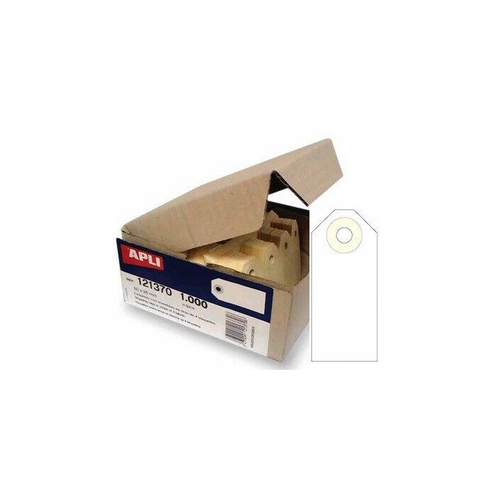 APLI 121378 Strung Tickets W/ Ring Cream 160X78MM PK/1000