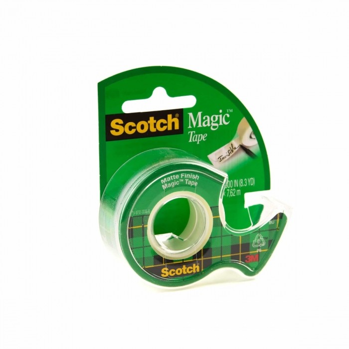 3M Scotch Magic Tape with Refillable Dispenser, 3/4