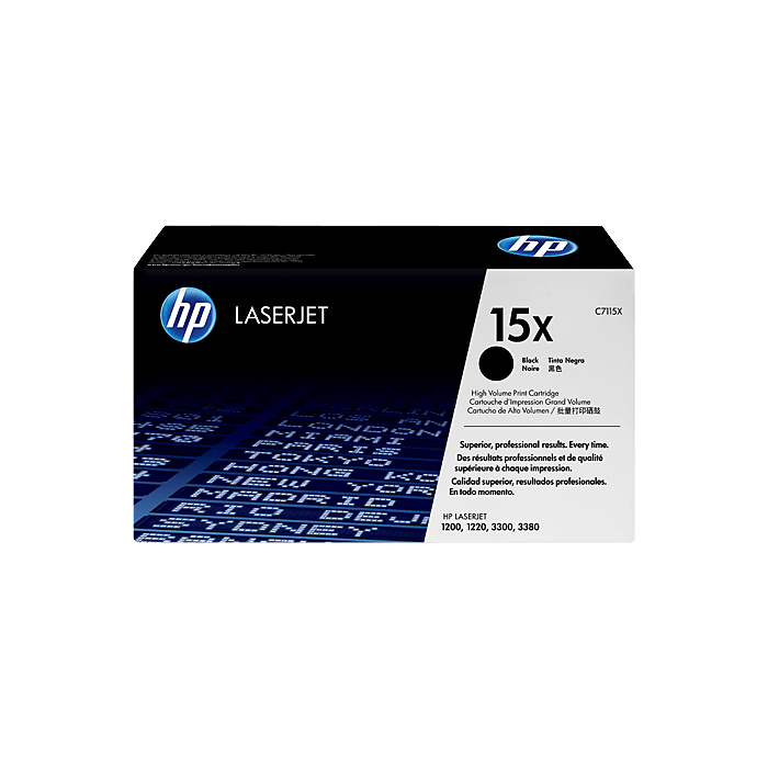 HP 15X High Yield Black Original LaserJet Toner Cartridge (C7115X)