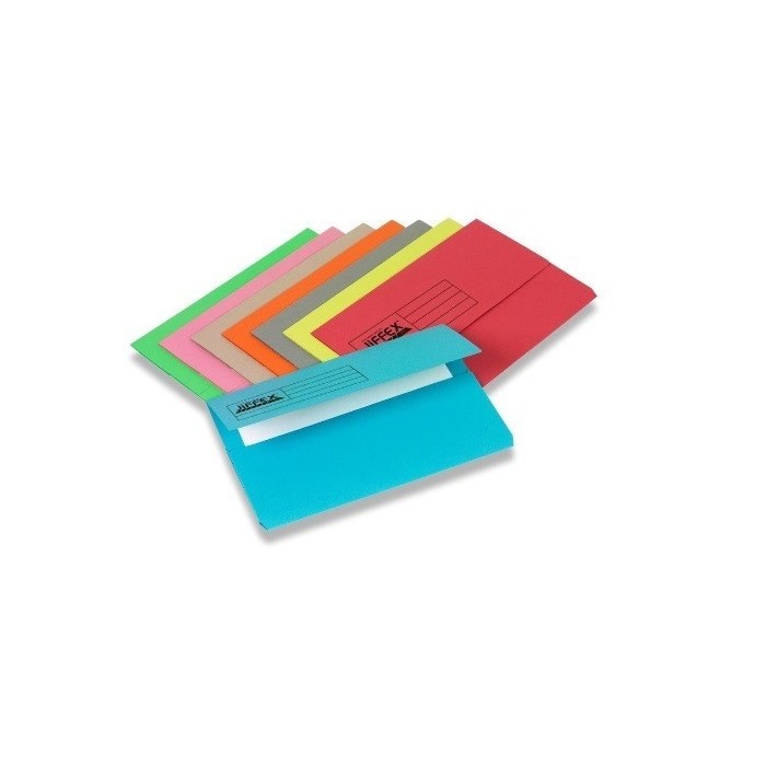 Rexel Document Wallet Full Flap F/S 5pcs/pack Buff