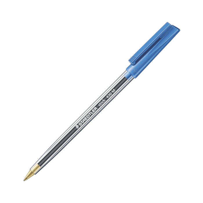 Staedtler Stick 430 Ballpoint Pen Medium, 10/box, Blue