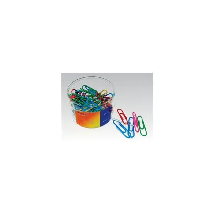 Modest Colored Paper Clips, Assorted Colors, 33mm, 100clips/pack